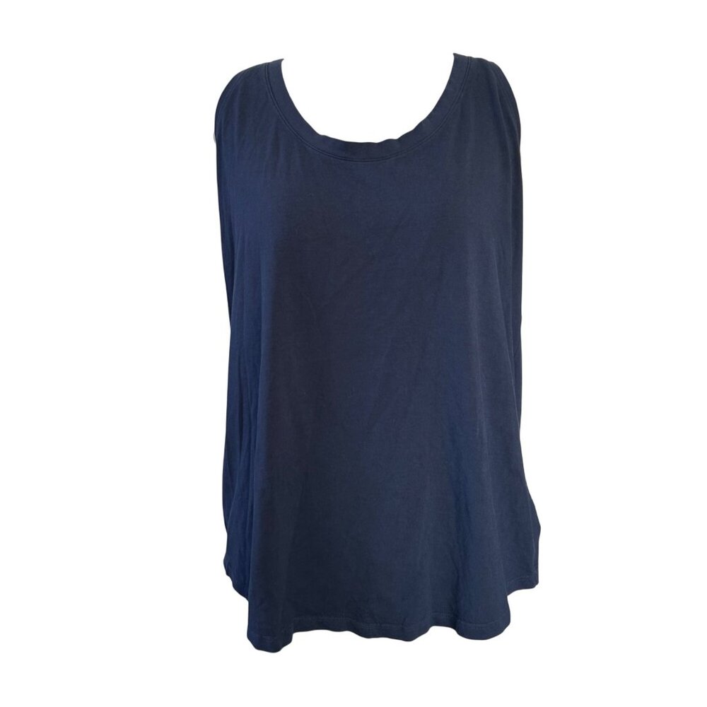 Lululemon Womens Sz 12 Navy Blue Racerback Tank Top Lightweight Activewear